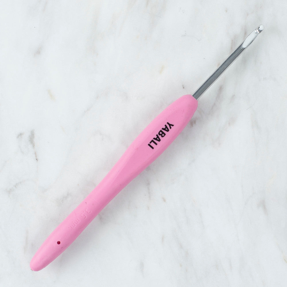 Yabalı Yumuşak Saplı Yün Tığ 3,5 mm Açık Pembe - YBL - 323